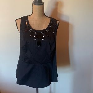 Peplum black too with jewel detail!